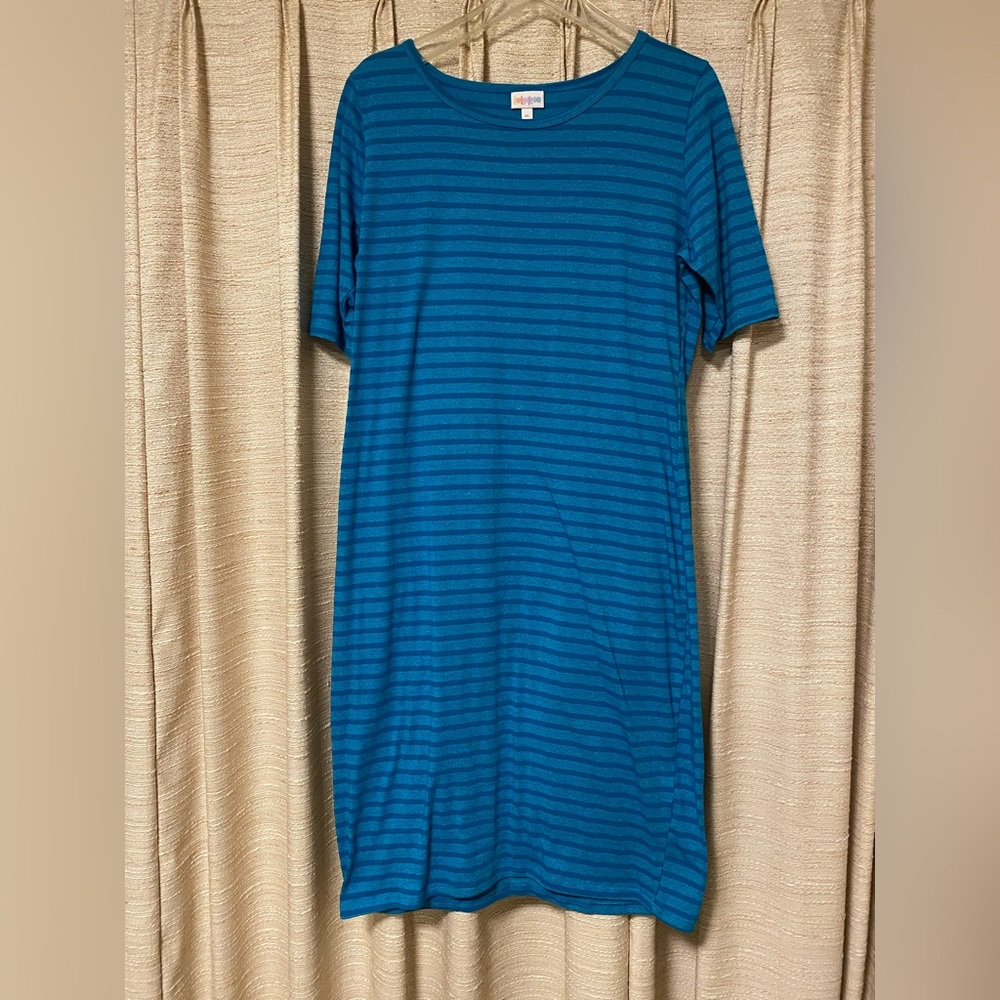 Lularoe Julia dress XL Turquoise